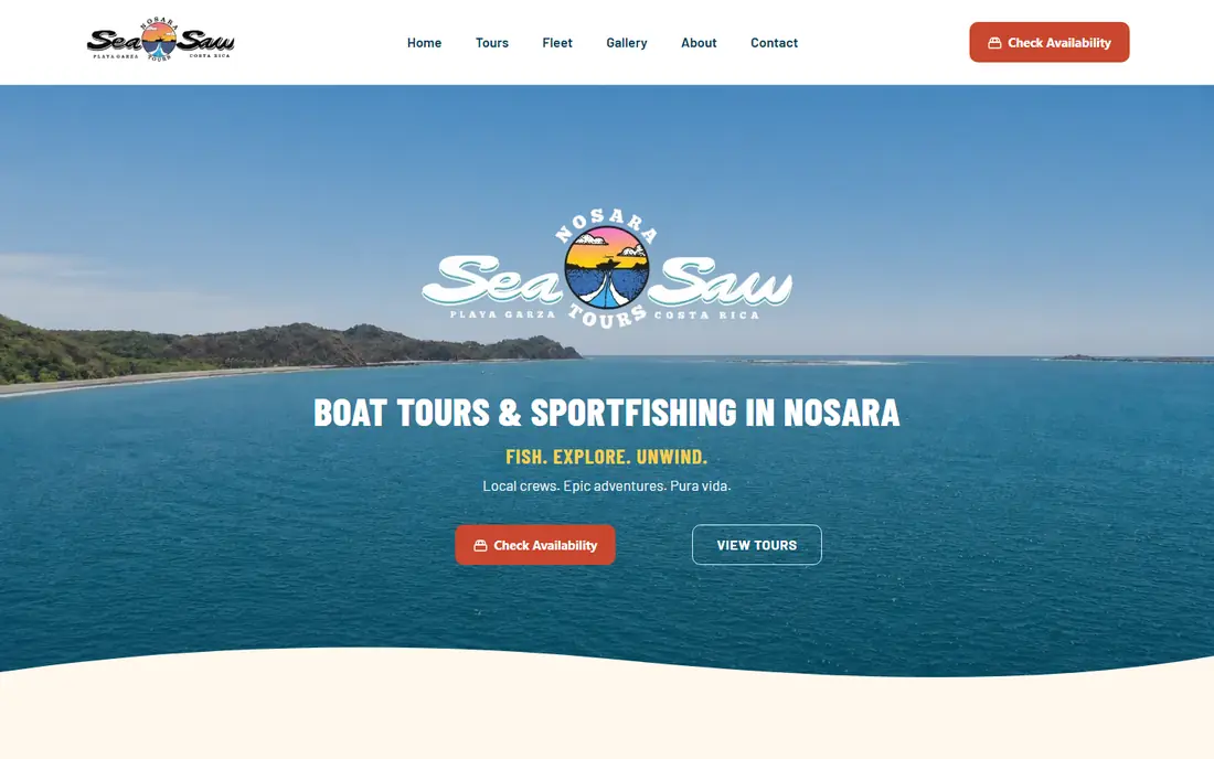 Nosara Sea Saw Tours en escritorio